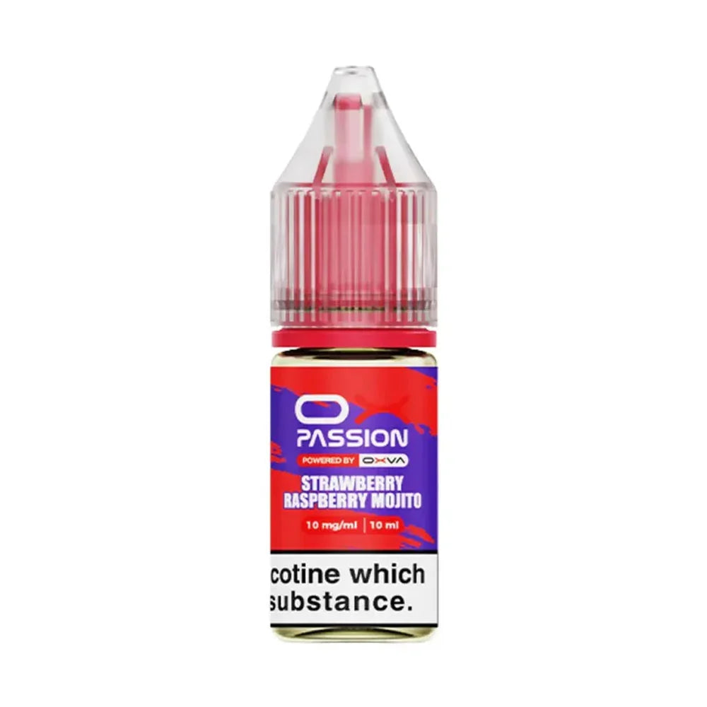 OX Passion 10ml Nic Salt E Liquid (Pack of 10) - Strawberry Raspberry Mojito