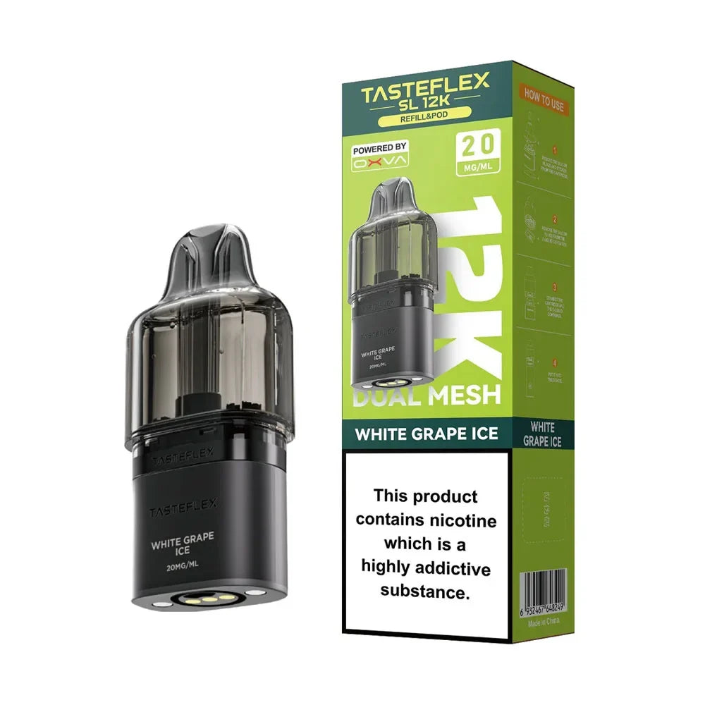 Oxva Tasteflex SL 12K Prefilled Pods - White Grape Ice