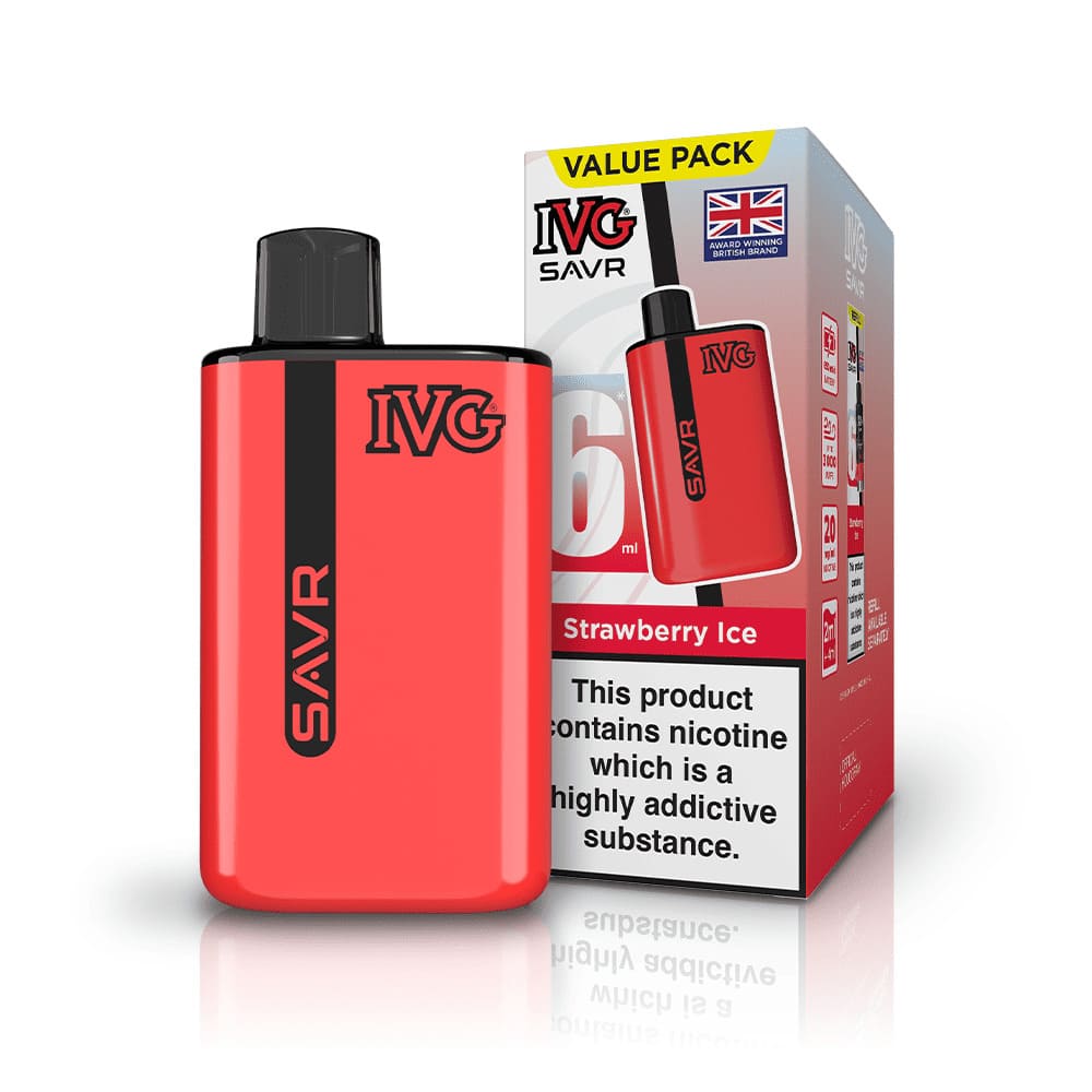 IVG SAVR 3000 Puffs Vape Kit - Strawberry Ice