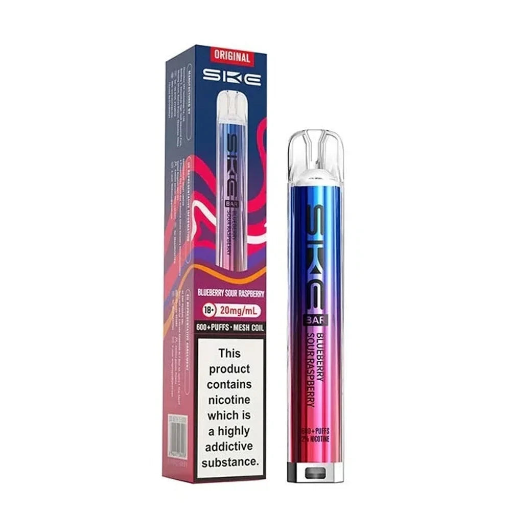 SKE Crystal Original 600 Pod Kit - Blueberry Sour Raspberry