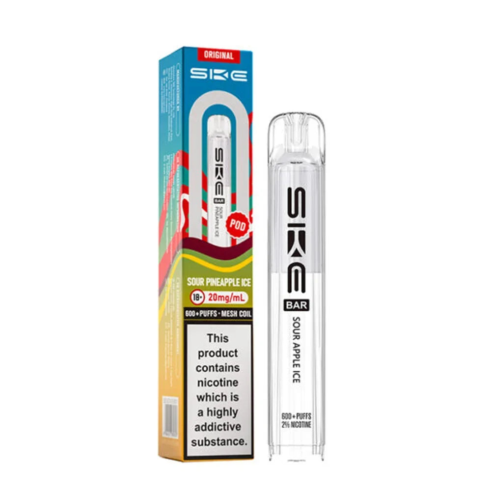 SKE Crystal Original 600 Prefilled Pods - Sour Pineapple Ice