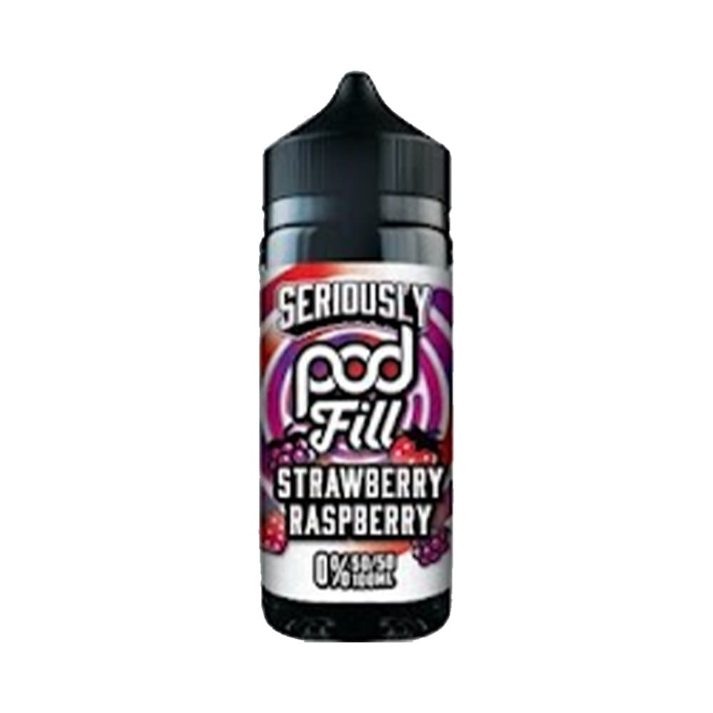 Strawberry Raspberry Doozy 100ml Seriously Pod Fill 50/50 Shortfill