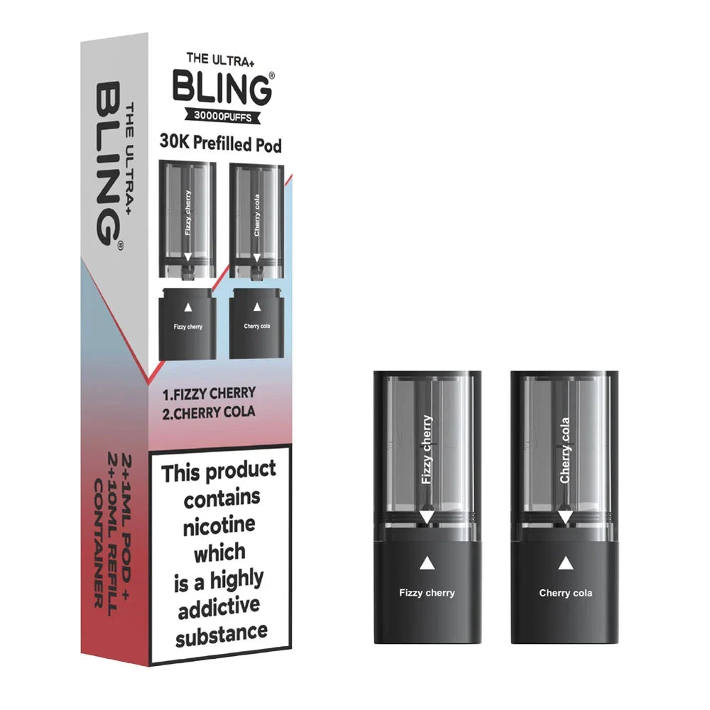 The Bling Ultra Plus 30K Prefilled Pods - Fizzy Cherry / Cherry Cola