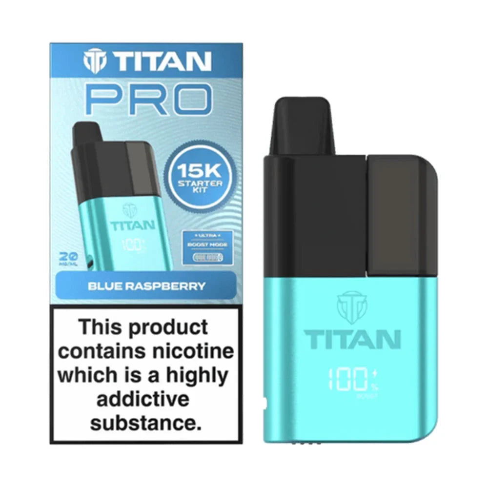 Titan Pro 15K Prefilled Pod Kit - Blue Raspberry
