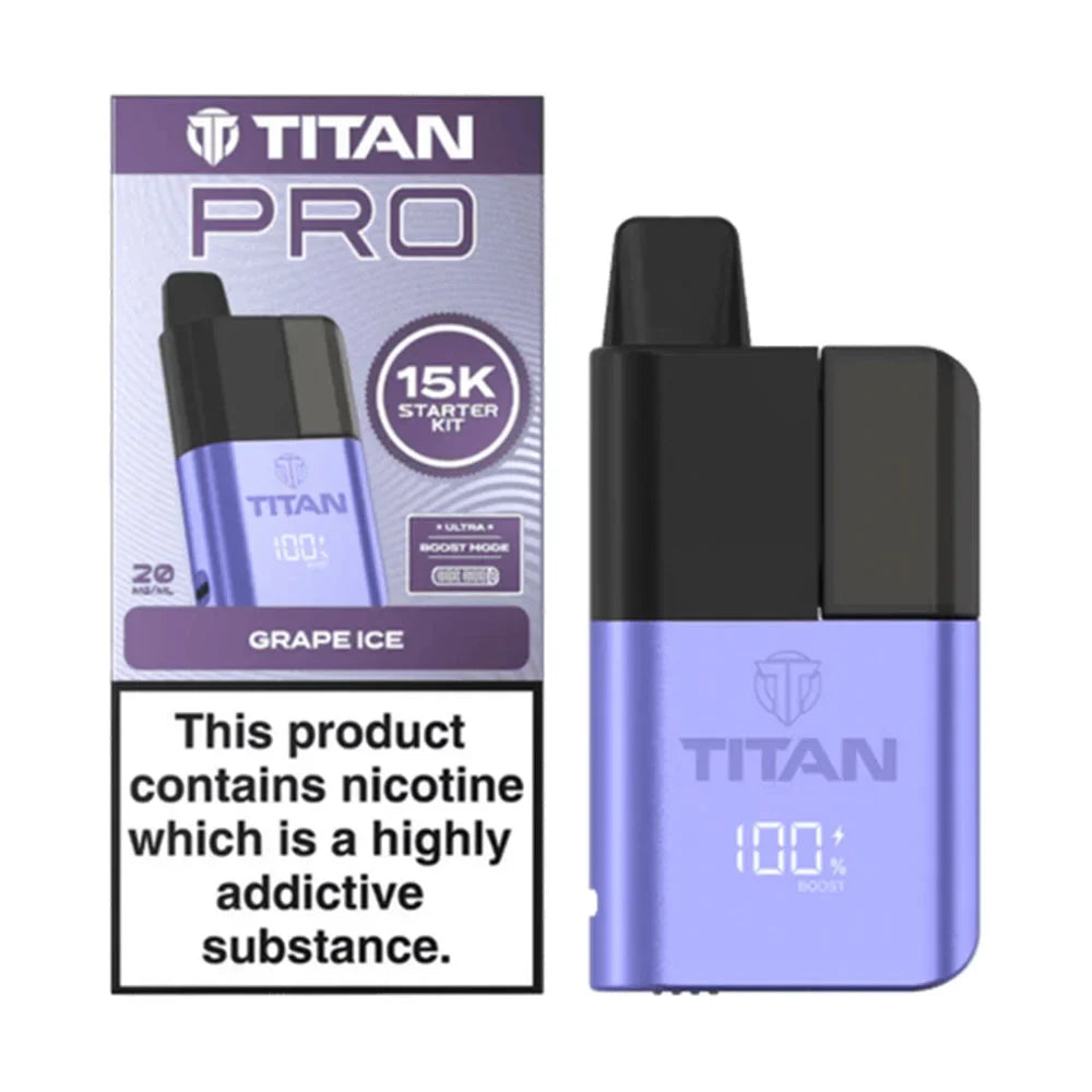 Titan Pro 15K Prefilled Pod Kit - Grape Ice