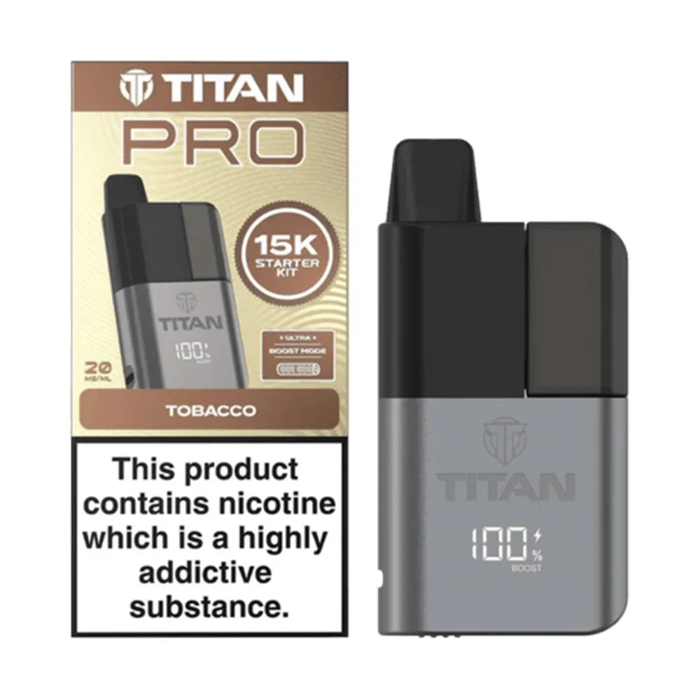 Titan Pro 15K Prefilled Pod Kit - Tobacco