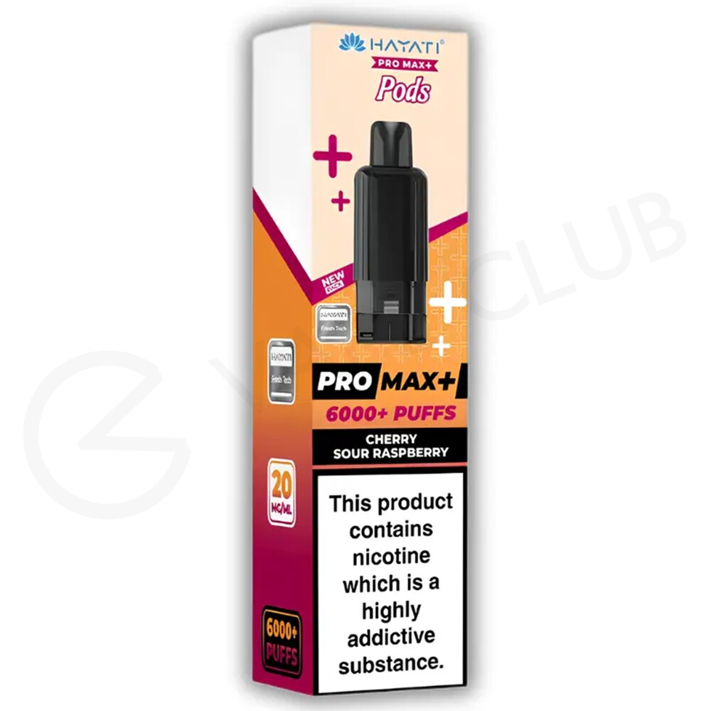 Hayati Pro Max Plus 6K Prefilled Pods - Cherry Sour Raspberry - Cherry Sour Raspberry Flavor Pods