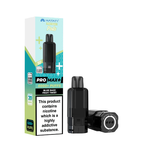 Hayati Pro Max Plus 6K Prefilled Pods - Blue Razz Fruit Twist - Blue Razz Fruit Twist Flavor Pods