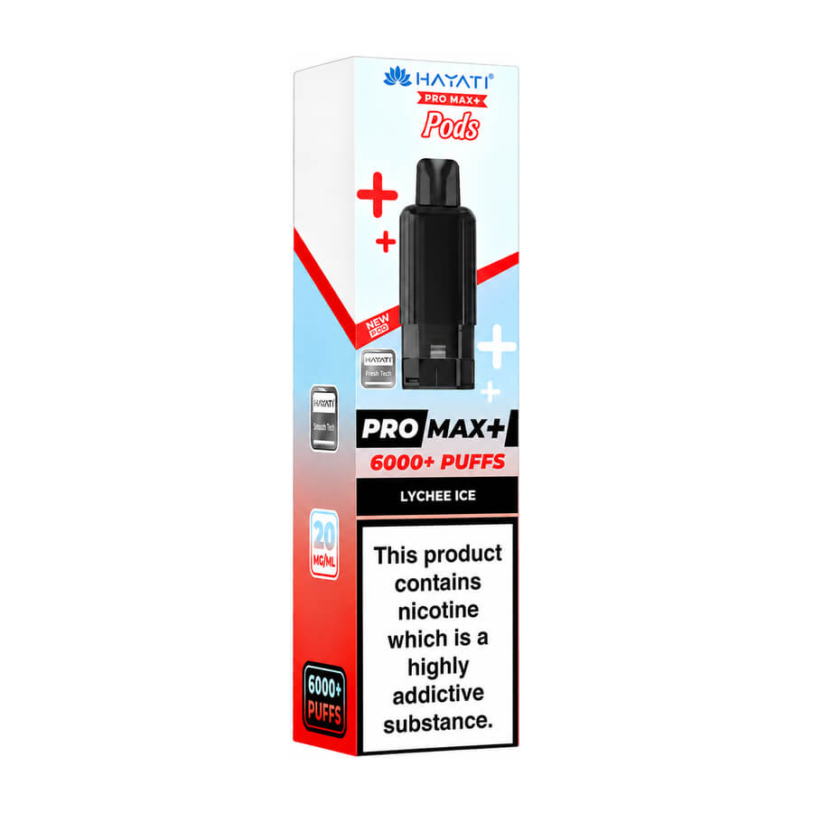 Hayati Pro Max Plus 6K Prefilled Pods - Lychee Ice - Lychee Ice Flavor Pods