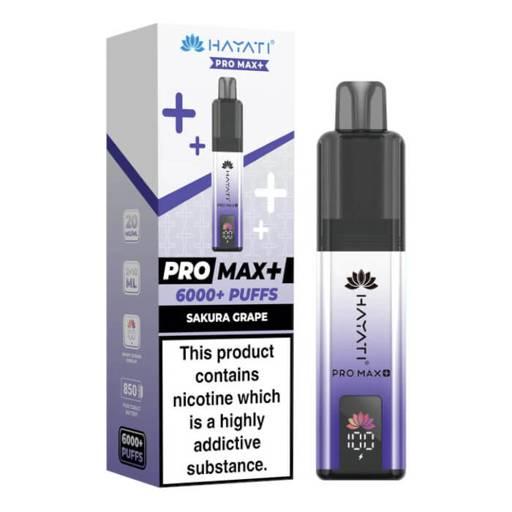 Hayati Pro Max Plus 6000 Prefilled Pod Kit - Sakura Grape Flavour