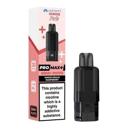 Hayati Pro Max Plus 6K Prefilled Pods - White Peach Raspberry