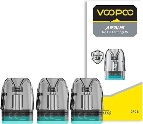 Voopoo Argus Top Fill V2 Replacement Pods (Pack of 3) - 0.4 Ohm - 3ml