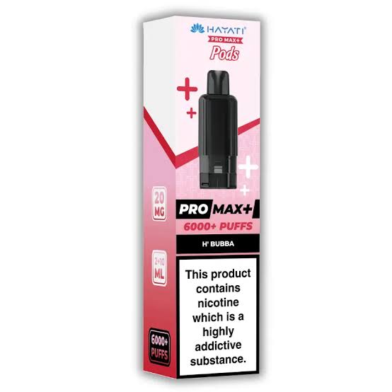 Hayati Pro Max Plus 6K Prefilled Pods - H' Bubba - H' Bubba Flavor Pods