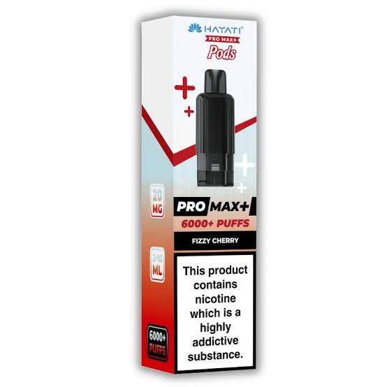 Hayati Pro Max Plus 6K Prefilled Pods - Fizzy Cherry - Fizzy Cherry Flavor Pods