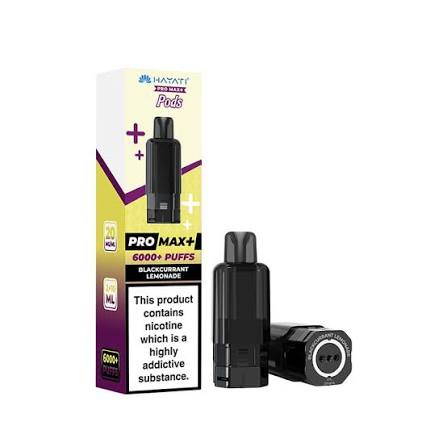 Hayati Pro Max Plus 6K Prefilled Pods - Blackcurrant Lemonade - Blackcurrant Lemonade Flavor Pods