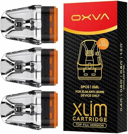 Oxva Xlim Top Fill Replacement Pods Stainless Steel (Pack of 3) - 0.8 Ohm