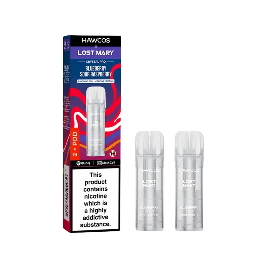 Hawcos x Lost Mary Crystal Pro Prefilled Pods