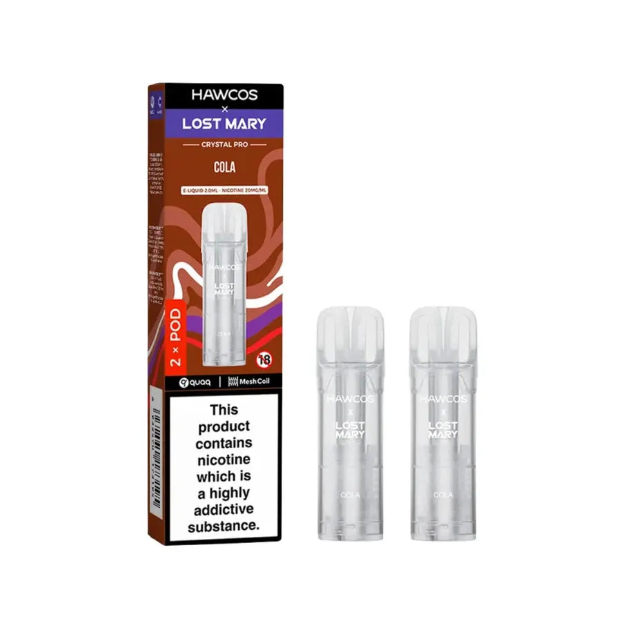 Hawcos x Lost Mary Crystal Pro Prefilled Pods