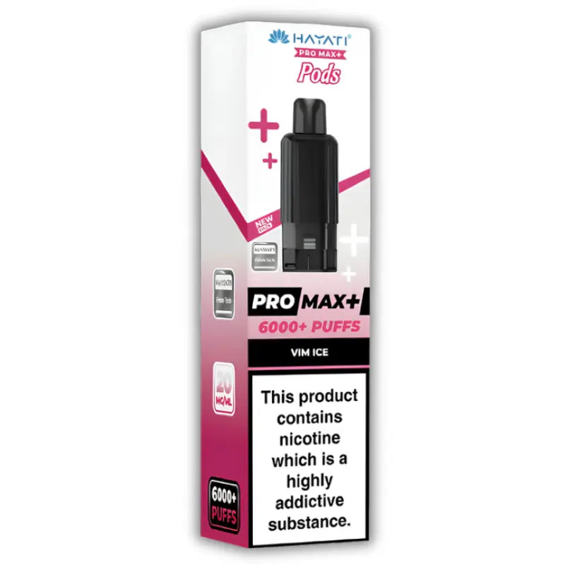 Hayati Pro Max Plus 6K Prefilled Pods - Vim Ice - Vim Ice Flavor Pods